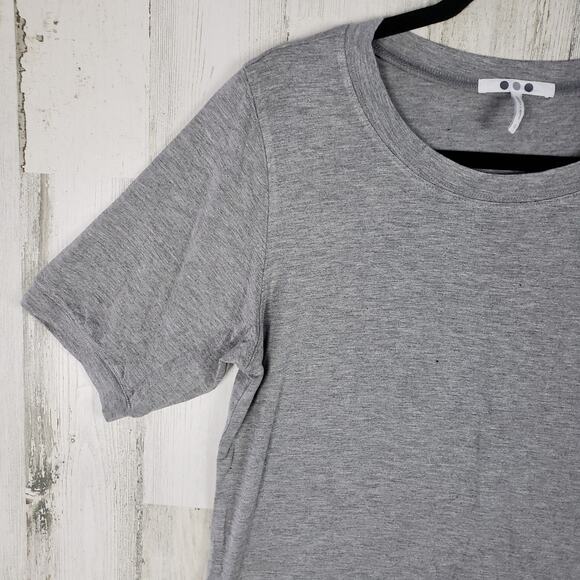 NWOT 3 Dot Heathered Grey Short Sleeve T-Shirt Women's Size Small - Picture 2 of 8